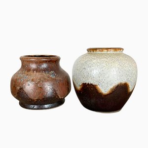 Deutsche Lava Vasen aus Keramik von Dümler und Breiden, 1960er, 2er Set