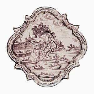 Plaque Violette et Blanche, 1760