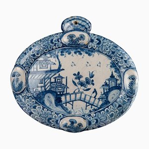 Blue and White Chinoiserie Plaque from Delft