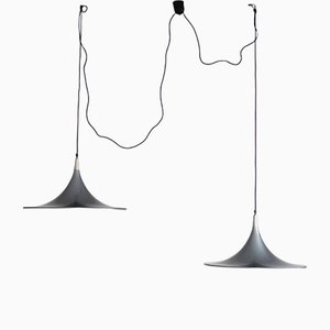 Italian Ceiling Lamps by Goffredo Reggiani, 1980s, Set of 2