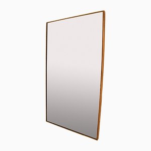 Espejo rectangular de latón, años 60