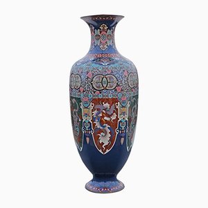 Large 19th Century Japanese Cloisonne Vase