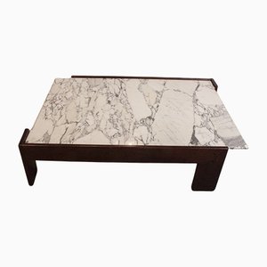 Coffee Table in Wood and Marble by Antonio Moragas, Spain, 1970s