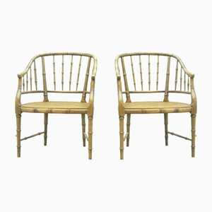 Fauteuils en Bouleau par Maison Jansen, 1960s, Set de 2