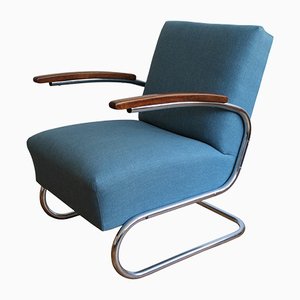 Modernist Lounge Chair by Walter Schneider and Paul Hahn for Hynek Gottwald, 1930s