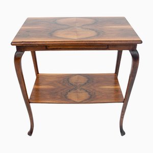 Art Deco Polish Walnut Table, 1960s