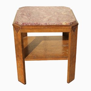 Art Deco Table with Pink Marble