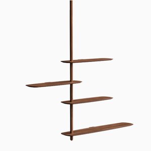Unica Shelving System in Veneered Walnut, Conf. 6 from Nomon