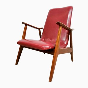 Mid-Century Modern Dutch Lounge Chair by Louis Van Teeffelen for Webe