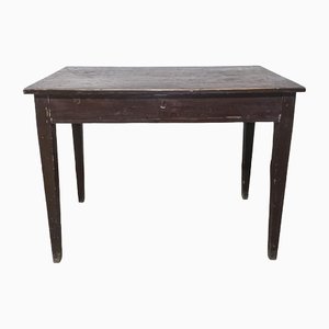 Coffee Table with Drawer & Pin Feet, italy, 1800s