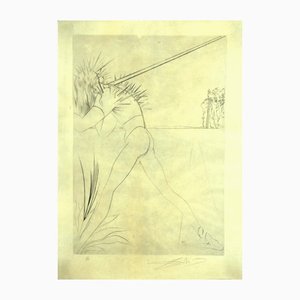 After Salvador Dalì, There Are Soldiers, Etching, 1973