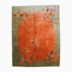 Antique Chinese Art Deco Rug, 1920s