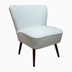 Sillón Club Mid-Century blanco de Boucle