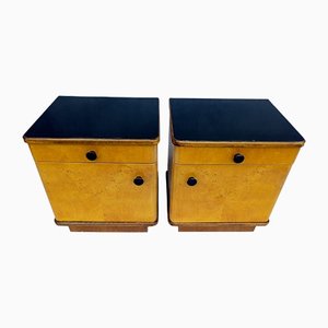 Art Deco Bedside Tables by Jindřich Halabala, Set of 2