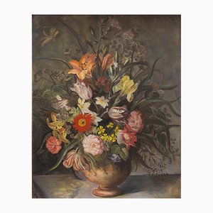 Still Life with Flowers, Oil Painting