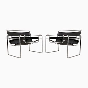 Wassily Armchairs by Marcel Breuer for Gavina, 1970s, Set of 2