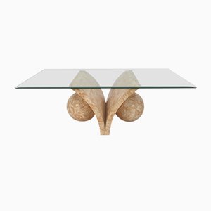 Table Basse Mactan en Pierre par Magnussen Ponte, 1980s