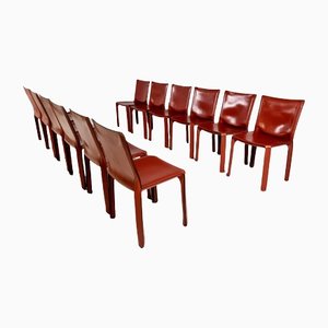 CAB 412 Dining Chairs by Mario Bellini for Cassina, 1980s, Set of 12