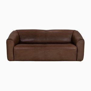 Brown Leather DS47 Sofa Three-Seater Couch from de Sede