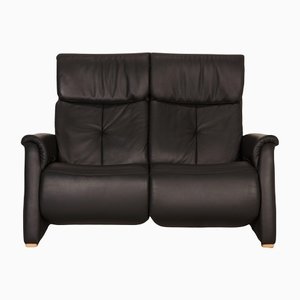 Anthracite Leather Cumuly Two Seater Couch from Himolla