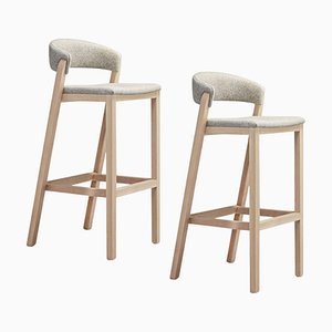 Cream Oslo Stools by Pepe Albargues, Set of 2