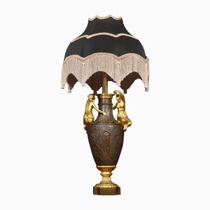 Lampe de Bureau en Bronze Doré