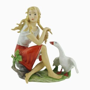 Kaiser Porcelain Goose Girl from Alka Kunst Bavaria