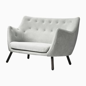 Wood and Fabric Poet Sofa by Finn Juhl for Design M