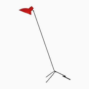 Cinquanta Red and Black Floor Lamp by Vittoriano Viganò for Astep