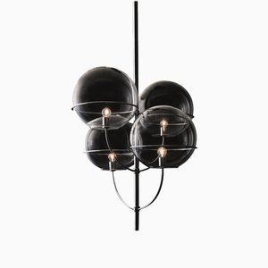 Chromium-Plated Suspension Lamp Lyndon by Vico Magistretti for Oluce
