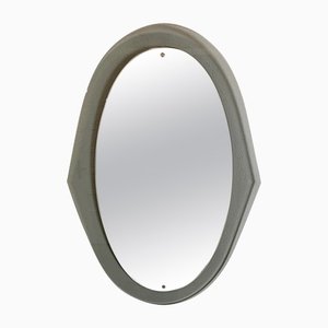 Oval Wall Mirror from Cristal Arte, Italy, 1960s