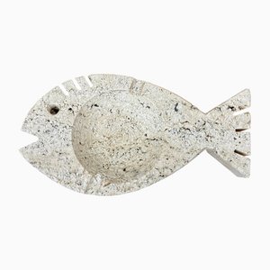 Travertine Marble Ashtray Fish from Fratelli Mannelli, Italy, 1970s
