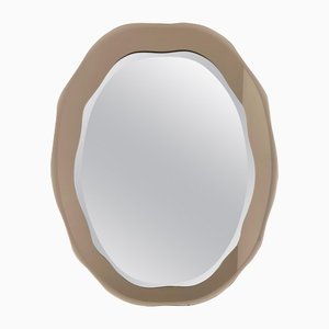 Mid-Century Modern Wall Mirror from Cristal Arte, Italy, 1960s