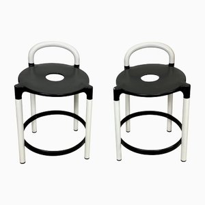 Set of Postmodern Stools by Anna Casatelli Ferrieri for Kartell, Italy, 1980s