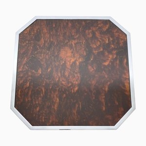 Tortoiseshell Acrylic & Chrome Serving Tray from Christian Dior, France, 1970s