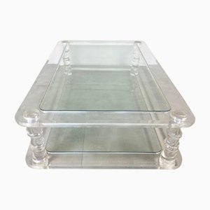French Coffee Table in Acrylic Glass from Maison Romeo, 1970s