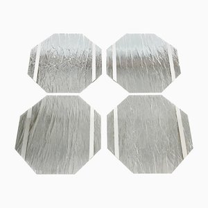 Octagonal Placemats in Acrylic Glass and Steel, Set of 4