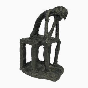 Bianchi G. Chibian, Mr. Thinker Skulptur, Gips