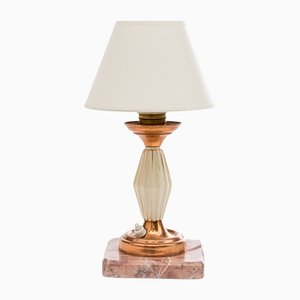 Lampe Vintage avec Socle en Marbre