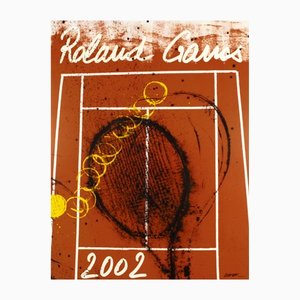 Roland Garros, Tennis Tournament, 2002, Lithographie Offset Couleur