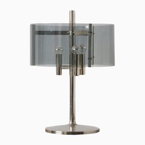 Mid-Century Modern Table Lamp in Chrome and Acrylic Glass, 1970s