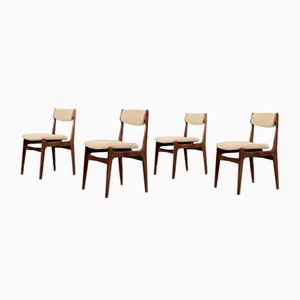 Mid-Century Modern Scandinavian Teak Dining Chairs, 1960s, Set of 4