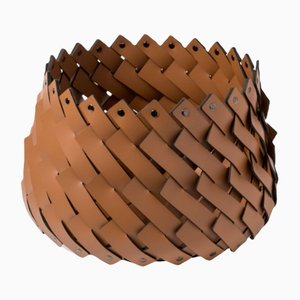 Small Leather Almeria Basket