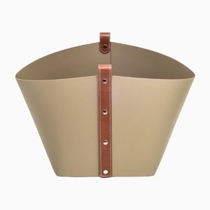 Leather Ovo Basket from Pinetti