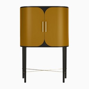 Small Azure Bar Cabinet in Camel