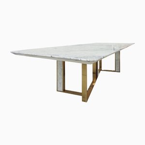 Phoenix Dining Table in Carrara Marble