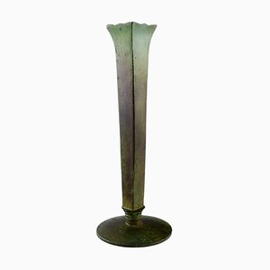 Art Deco Vase in Bronze from GAB, 1930-40s