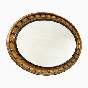 Antiker ovaler Girandole Spiegel