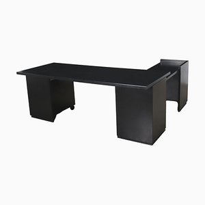 Wood & Lacquered Metal Graphis Desk from Tecno, Italy, 1960s