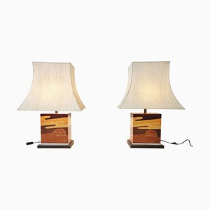 Table Lamps by Jean Claude Mahey, 1970s, Set of 2